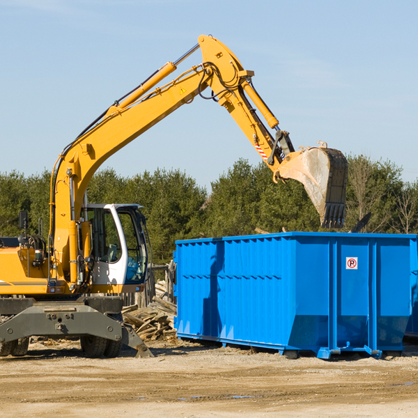 are there any restrictions on where a residential dumpster can be placed in Muscatine County